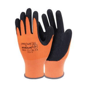 HS01 - Orange Liner with Black Crinkle Latex
